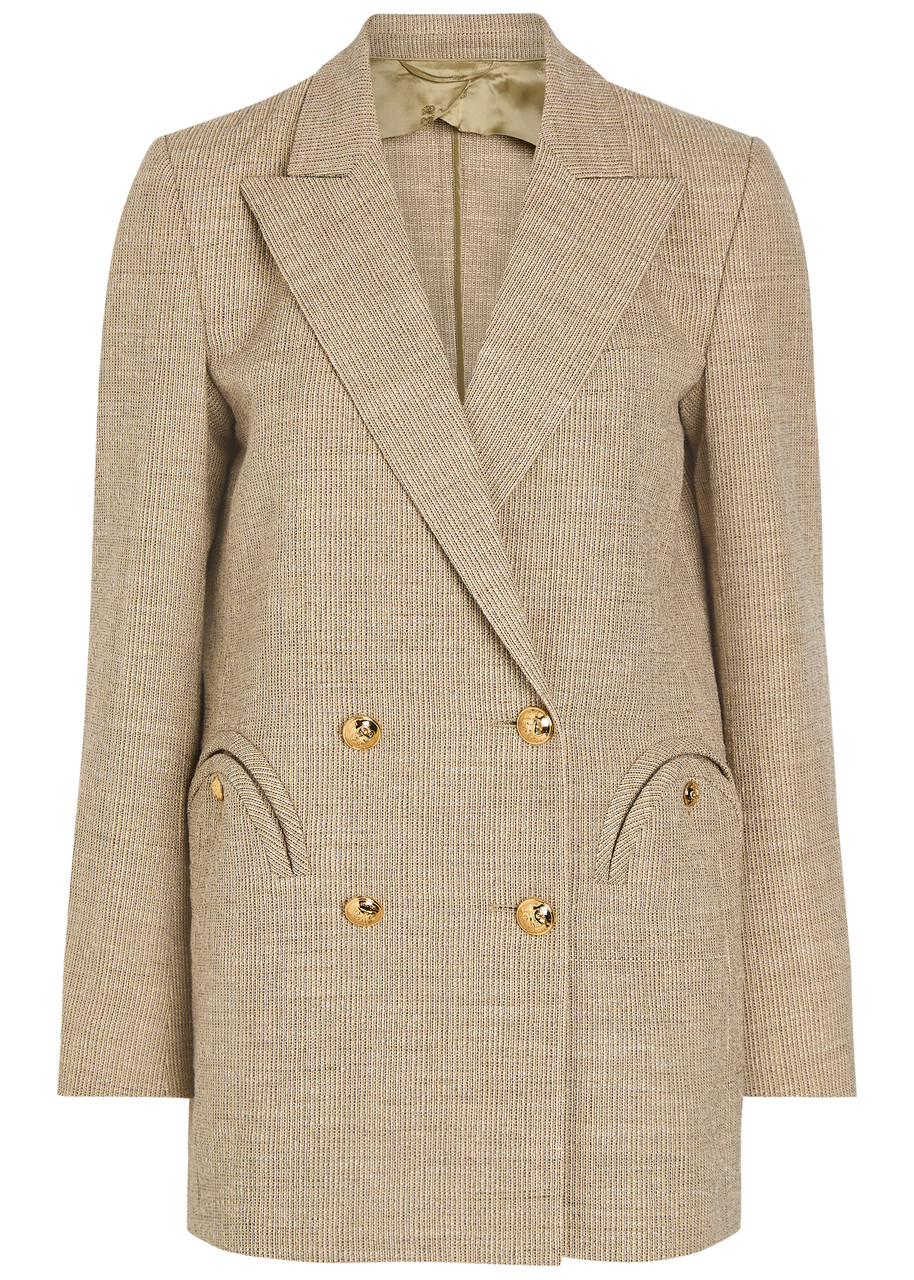 BLAZE MILANO Marisa double-breasted cotton-blend blazer | Harvey