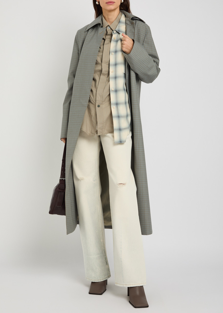 OUR LEGACY Capital checked woven trench coat | Harvey Nichols
