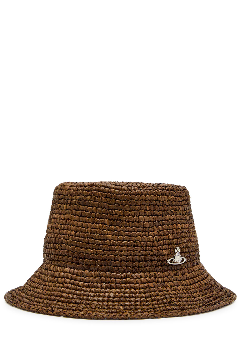 VIVIENNE WESTWOOD Orb raffia bucket hat | Harvey Nichols