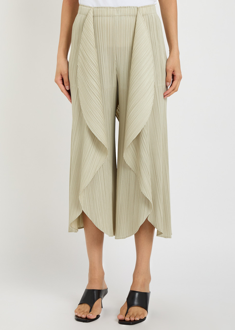 PLEATS PLEASE ISSEY MIYAKE Pleated wide-leg trousers | Harvey Nichols