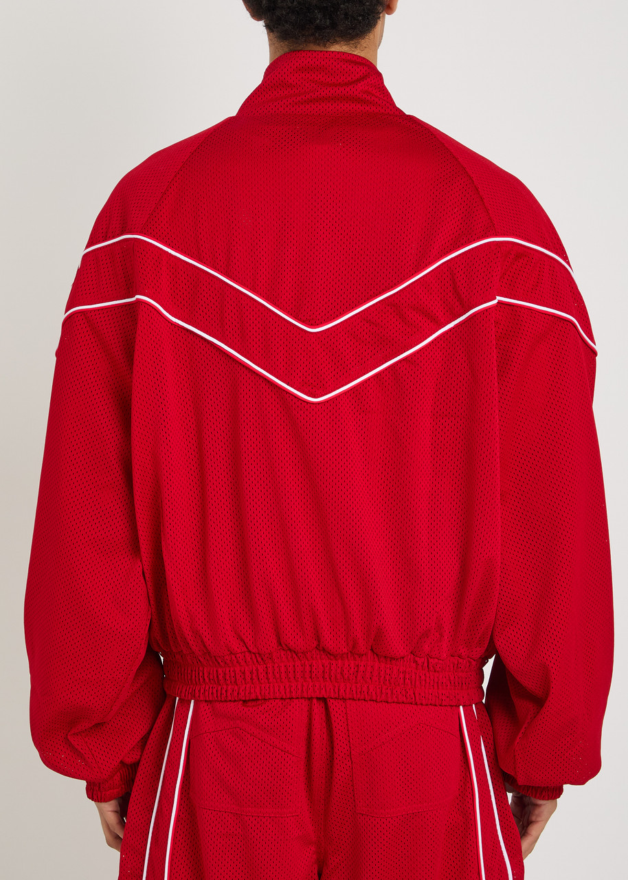 RHUDE Pipe-trimmed mesh track jacket | Harvey Nichols