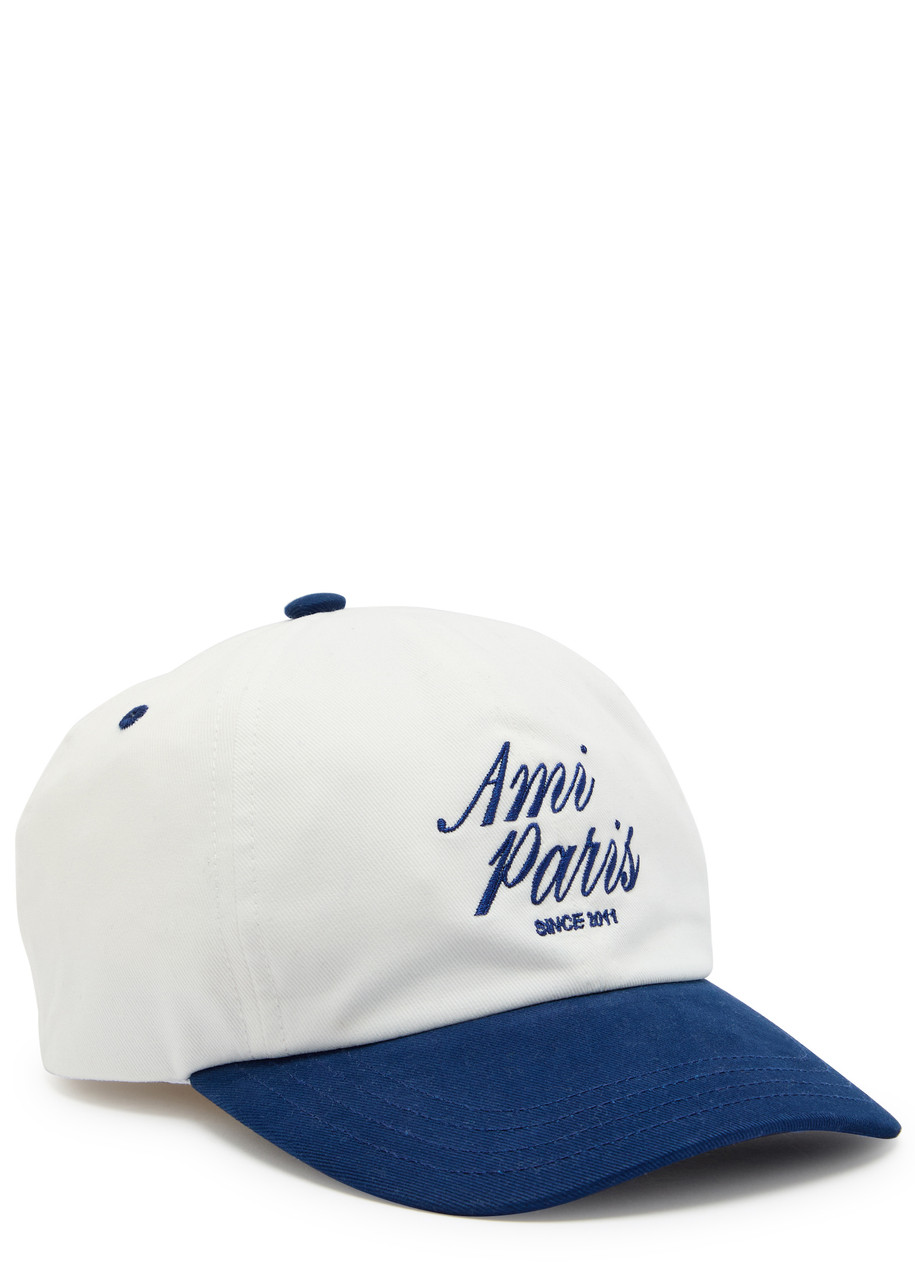 AMI PARIS Logo-embroidered contrasting cotton cap | Harvey Nichols