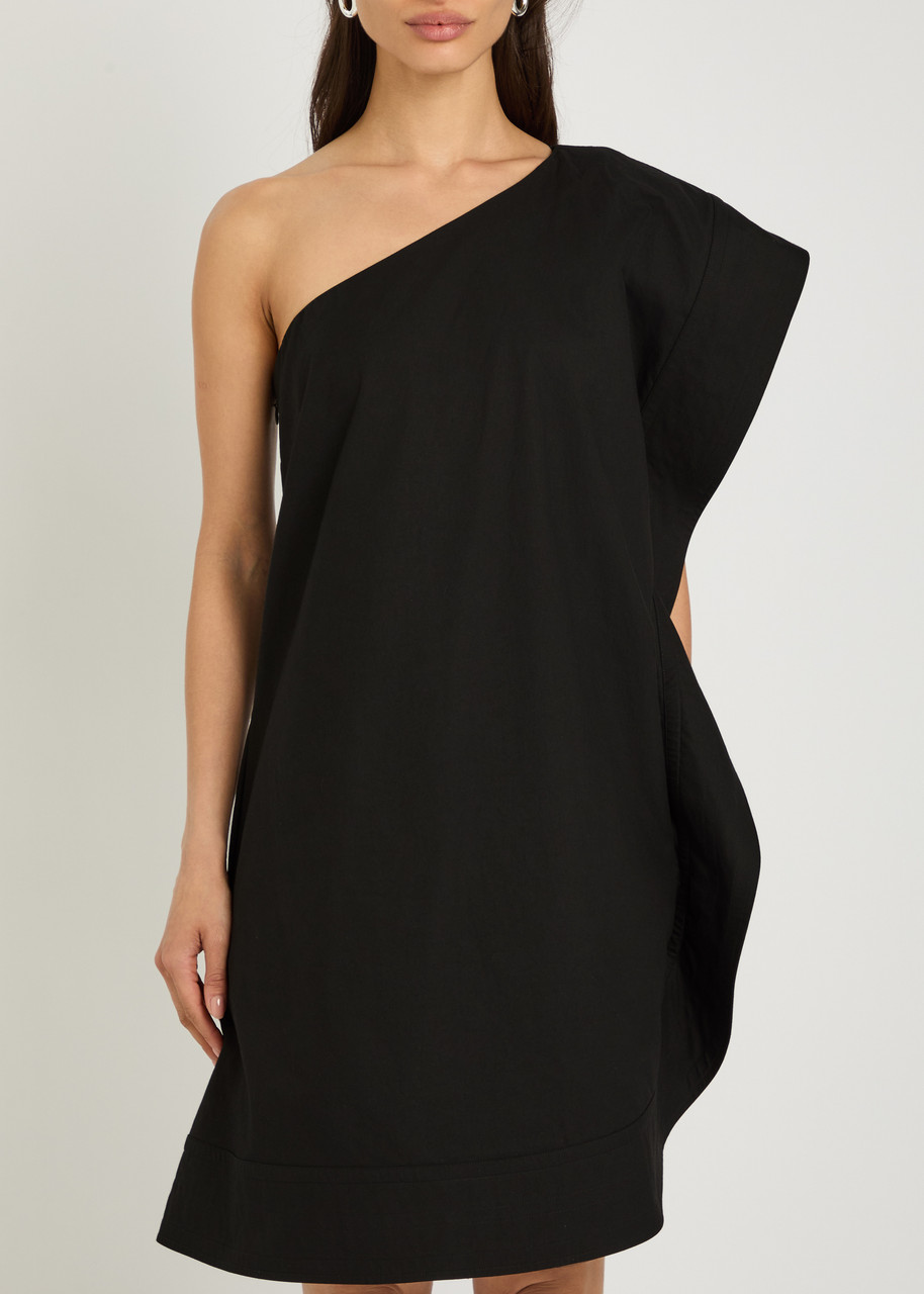 STELLA MCCARTNEY Asymmetric cotton mini dress | Harvey Nichols STELLA MCCARTNEY Asymmetric cotton mini dress | Harvey Nichols