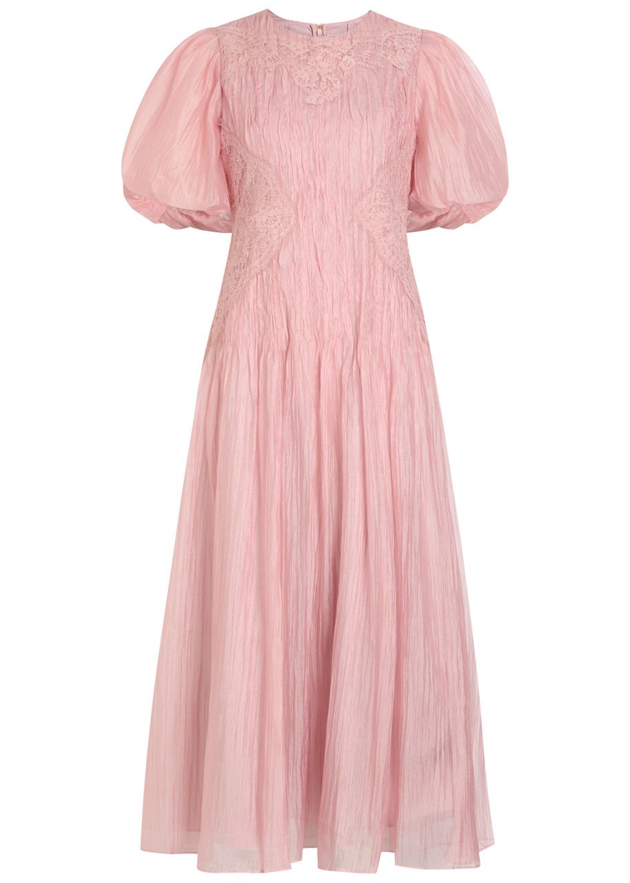 AJE Ophelia pintuck chiffon midi dress | Harvey Nichols