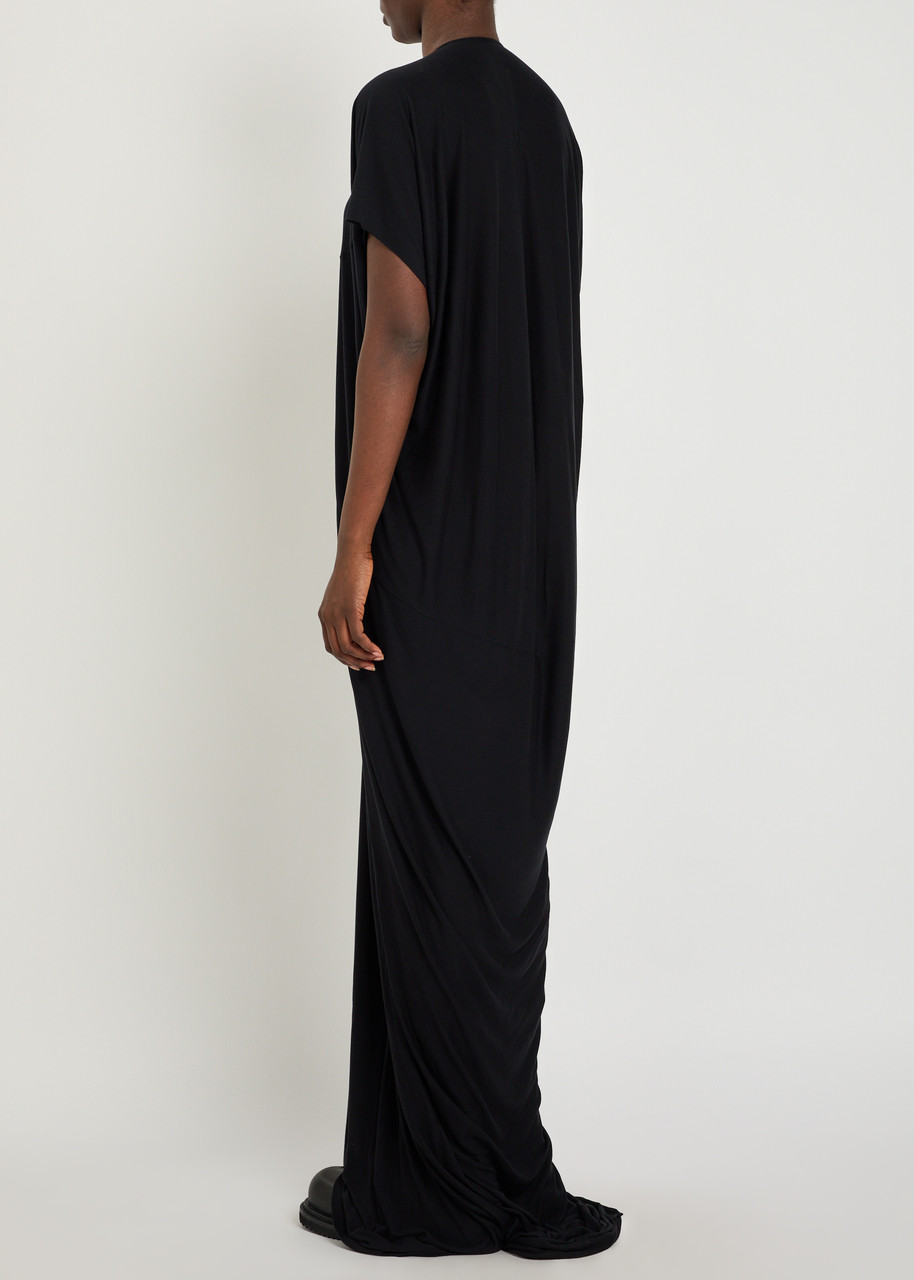 RICK OWENS LILIES Em V-neck jersey gown | Harvey Nichols