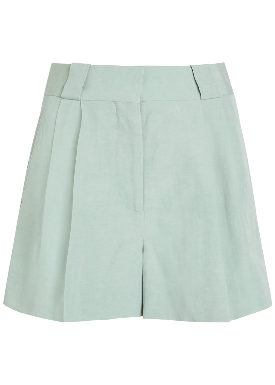 BLAZE MILANO Zenith Selle silk and linen-blend shorts | Harvey Nichols