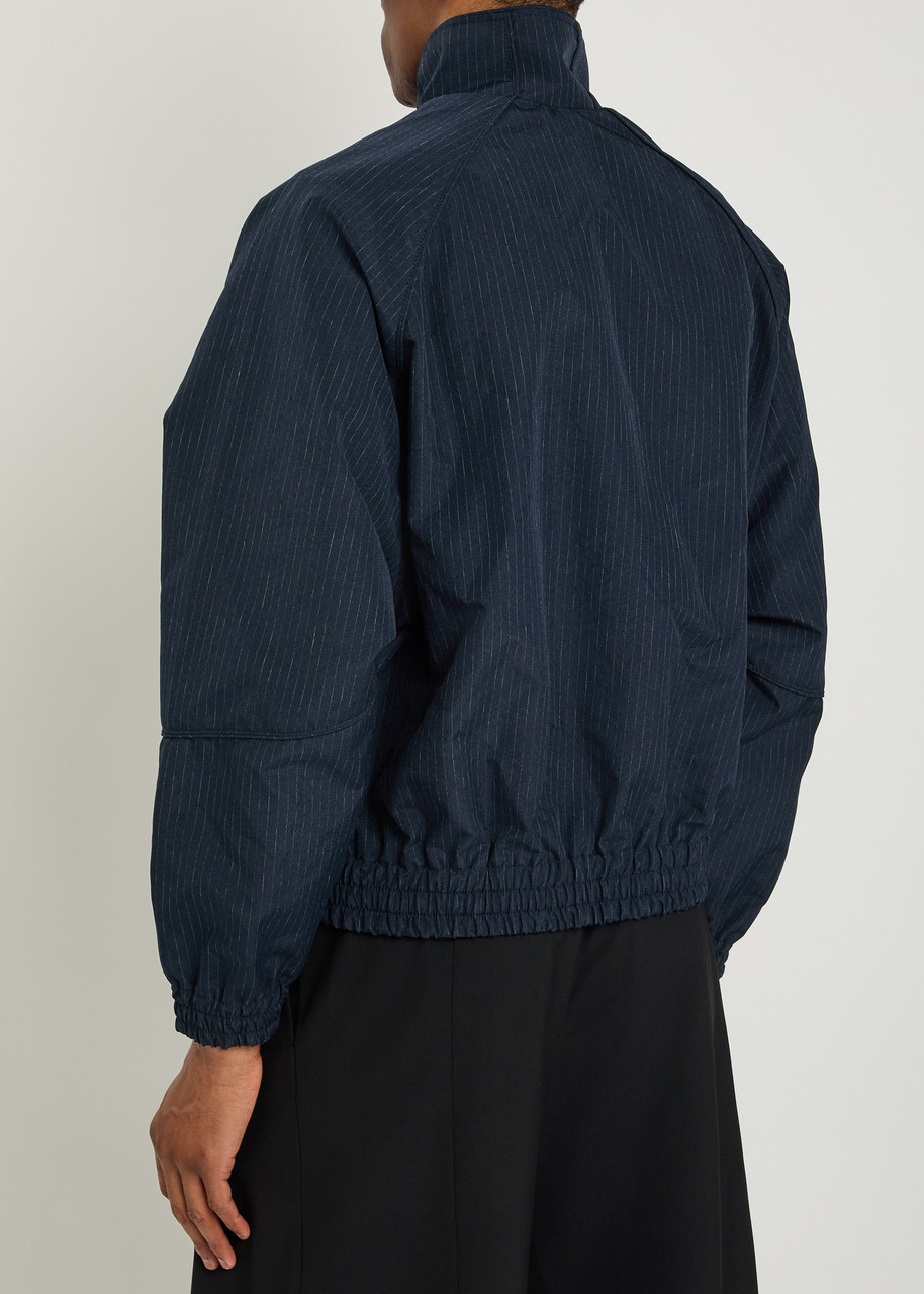 WILLY CHAVARRIA Ruff Rider pinstriped woven track jacket | Harvey