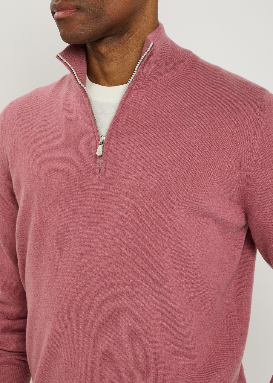 BRUNELLO CUCINELLI Half-zip cashmere jumper | Harvey Nichols