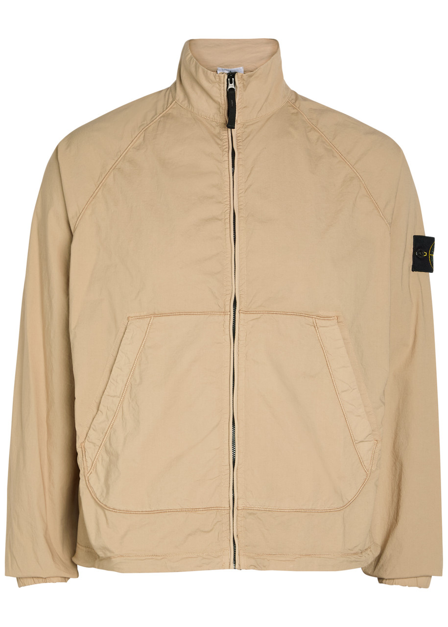 STONE ISLAND Logo stretch-cotton jacket | Harvey Nichols