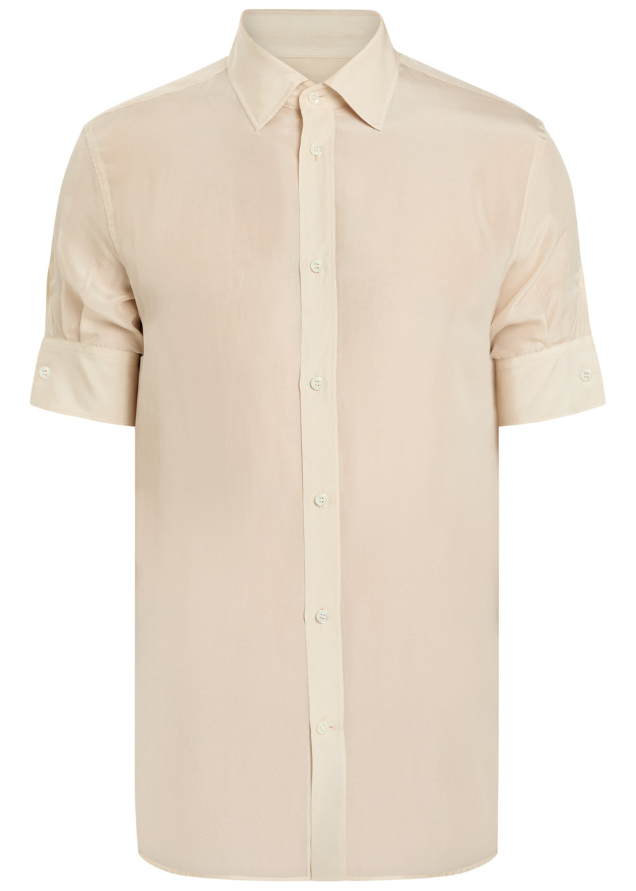 Maison Martin Margiela オーバーダイナチュラルカラーシャツ MAISON MARGIELA Silk shirt | Harvey Nichols
