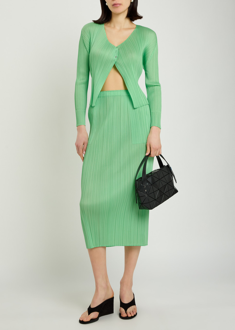 PLEATS PLEASE ISSEY MIYAKE Pleated woven cardigan | Harvey Nichols