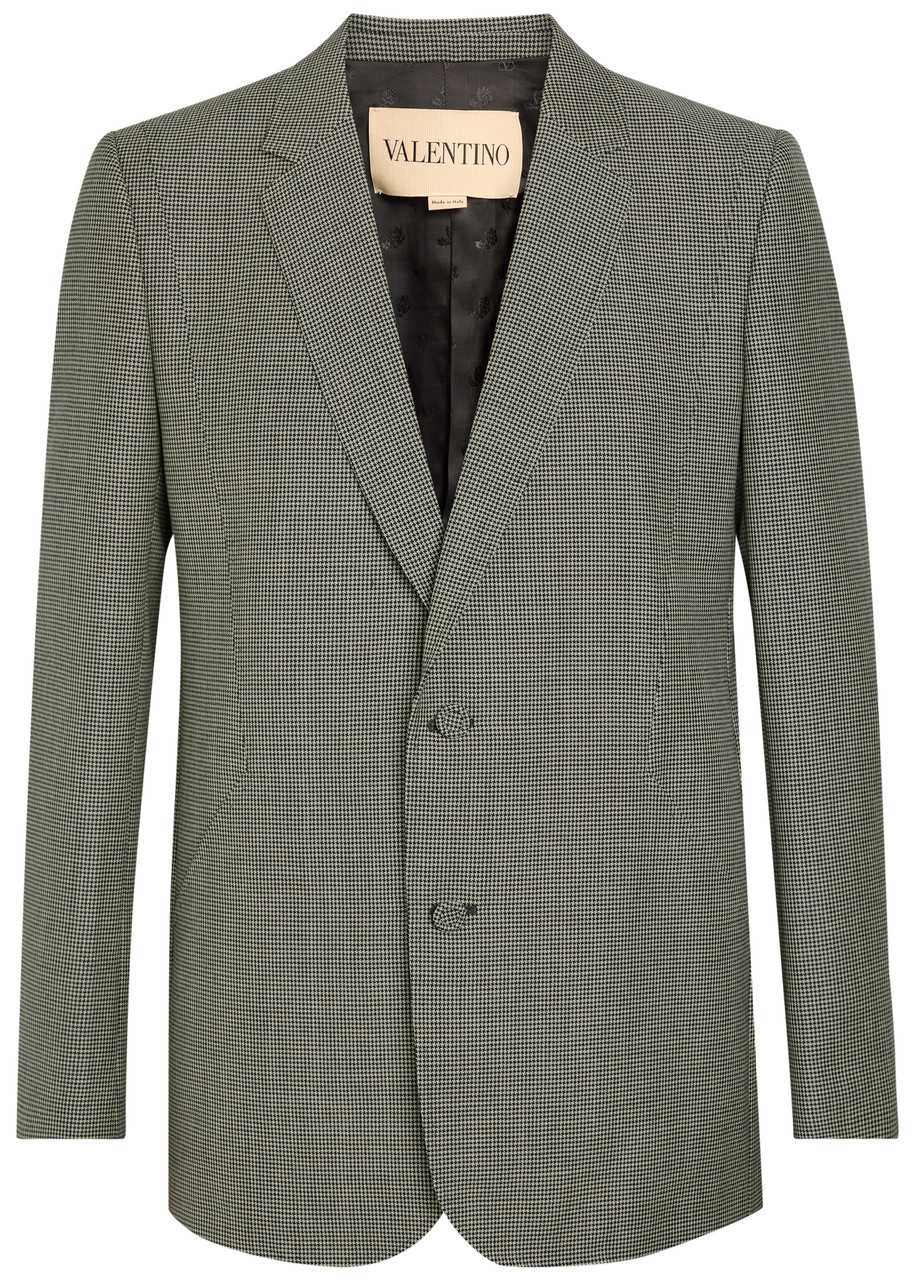 VALENTINO GARAVANI Houndstooth wool blazer | Harvey Nichols