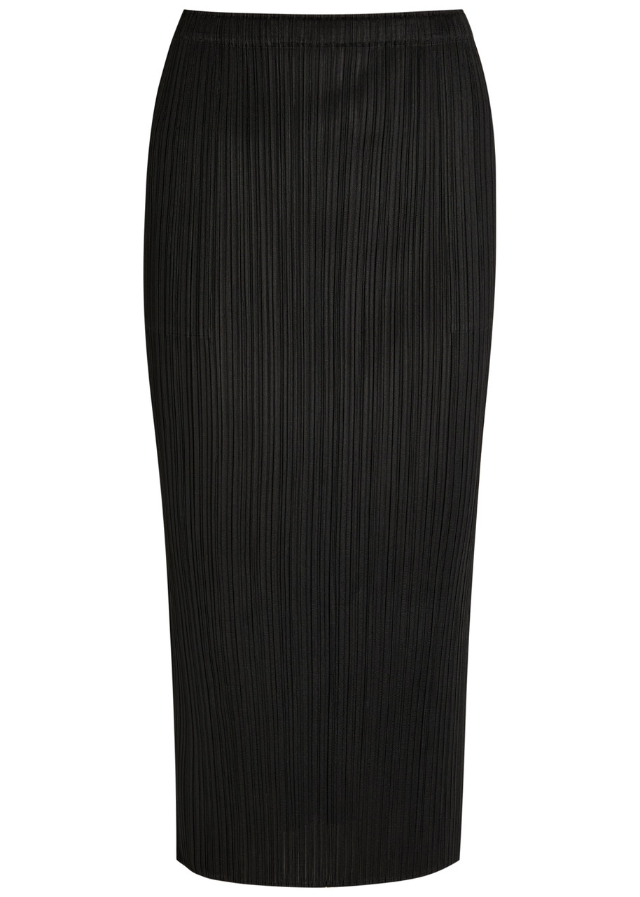 PLEATS PLEASE ISSEY MIYAKE Pleated woven midi skirt | Harvey Nichols
