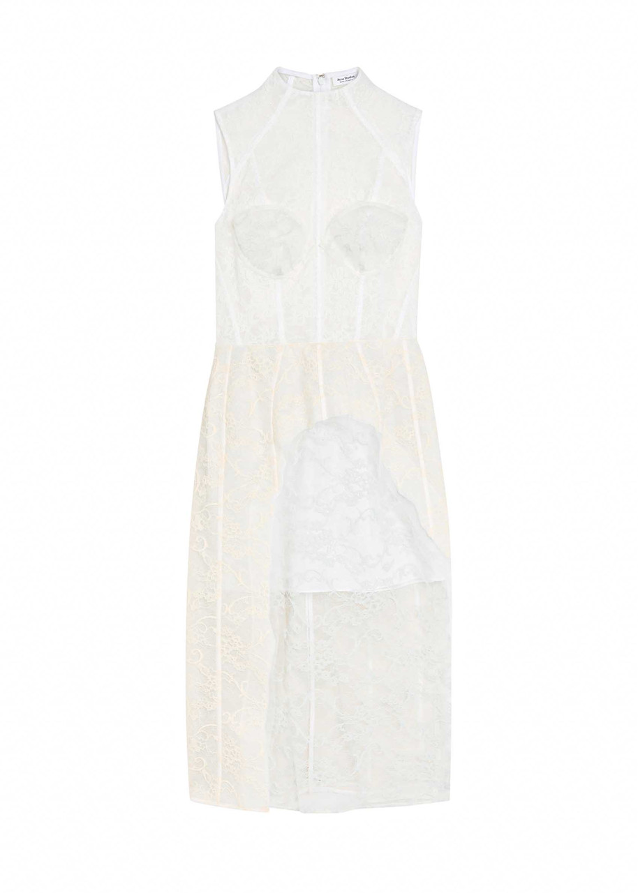 ACNE STUDIOS Embroidered lace midi dress | Harvey Nichols