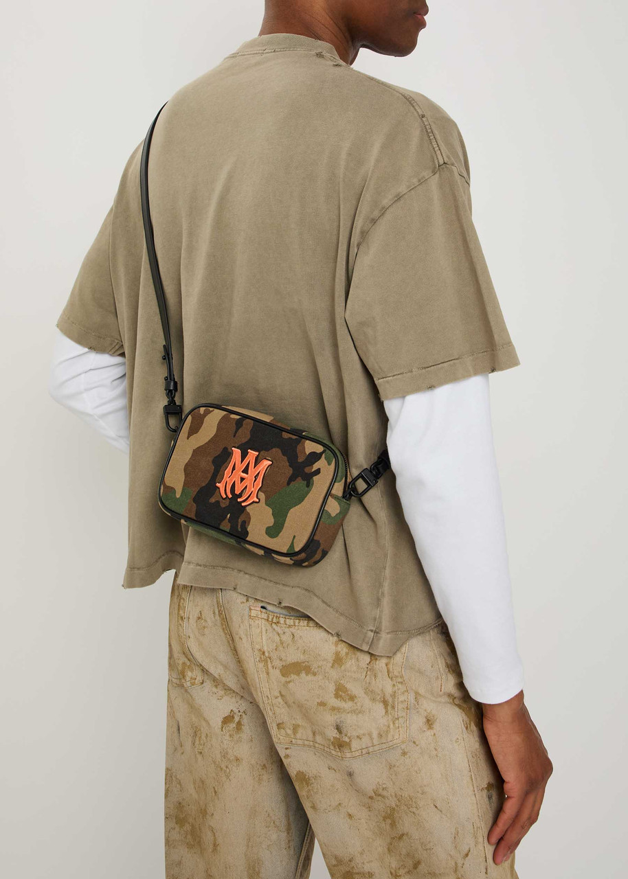 AMIRI MA camouflage twill camera cross-body bag | Harvey Nichols
