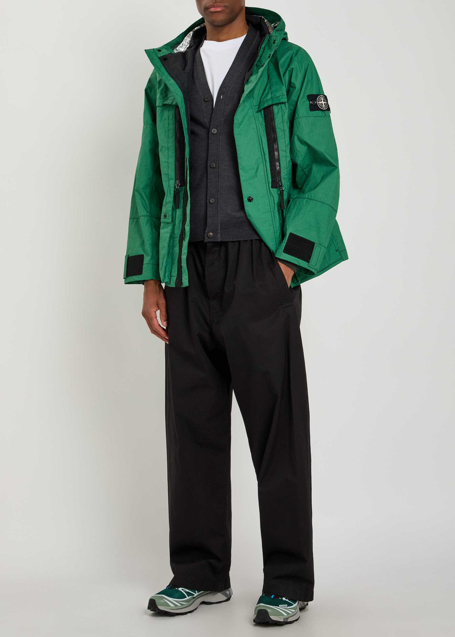 STONE ISLAND Heat-reactive hooded nylon-ripstop jacket | Harvey