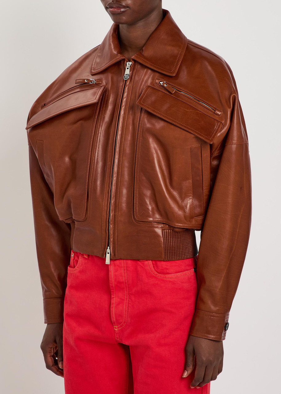 VERSACE Leather jacket | Harvey Nichols