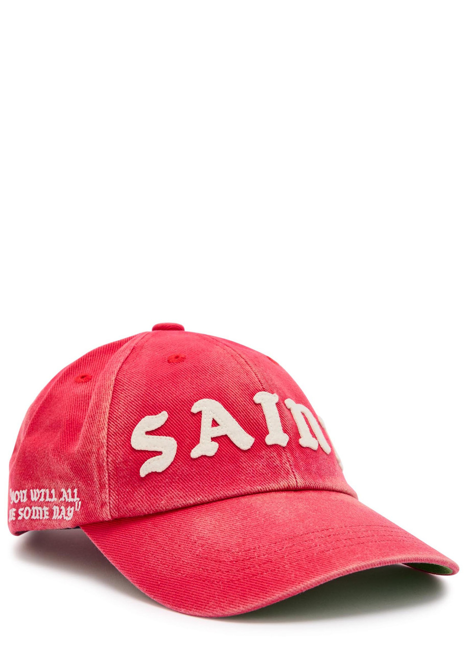 SAINT MXXXXXX Logo-appliquéd cotton-twill cap | Harvey Nichols
