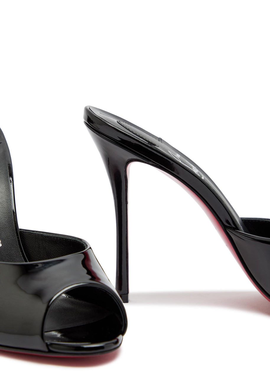 CHRISTIAN LOUBOUTIN Me Dolly 100 peep-toe patent leather mules