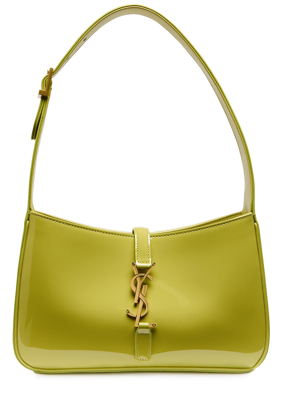 SAINT LAURENT Le 5 á 7 patent leather shoulder bag | Harvey Nichols