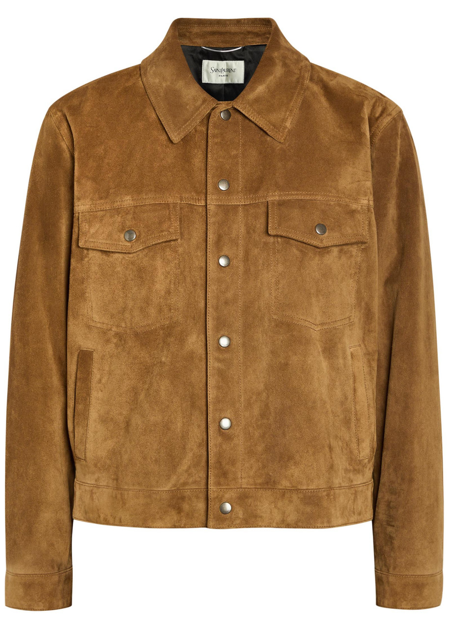SAINT LAURENT Suede jacket | Harvey Nichols