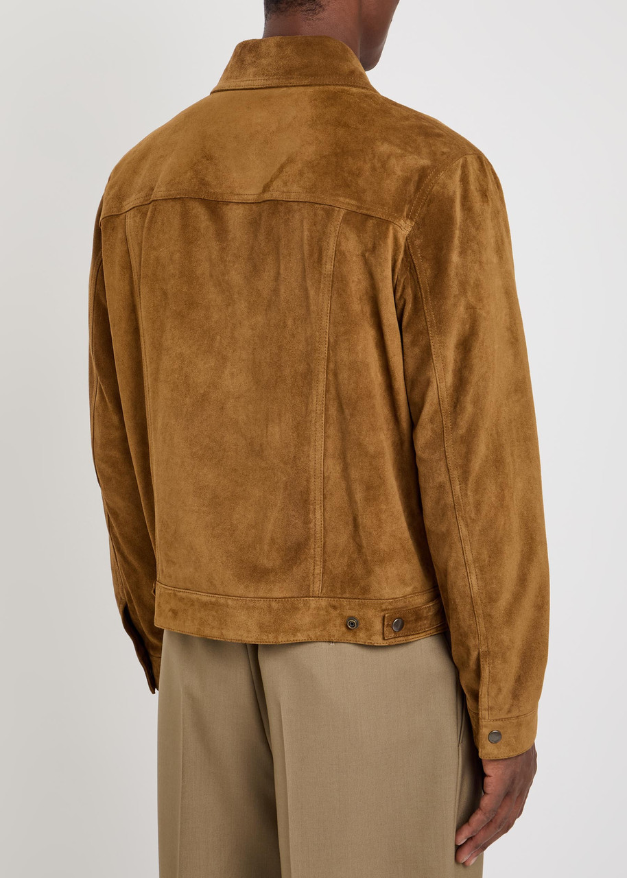 SAINT LAURENT Suede jacket | Harvey Nichols