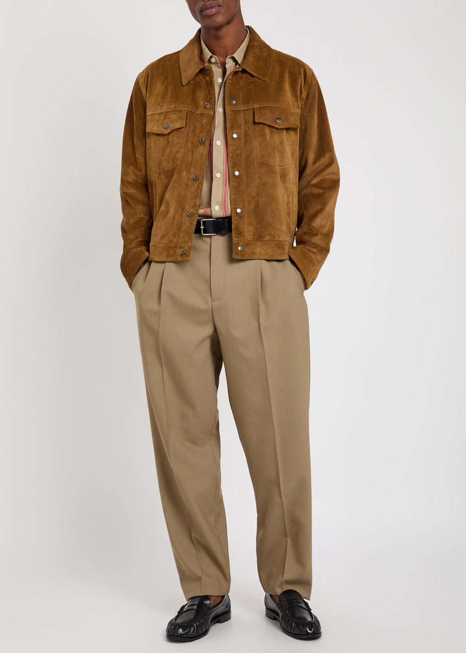 SAINT LAURENT Suede jacket | Harvey Nichols