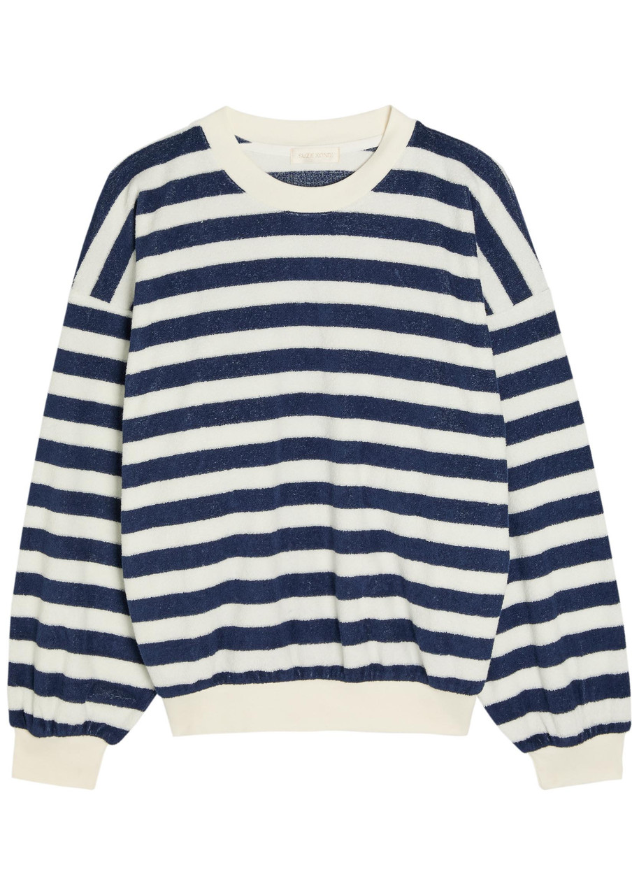 SUZIE KONDI Sifnos striped terry sweatshirt | Harvey Nichols