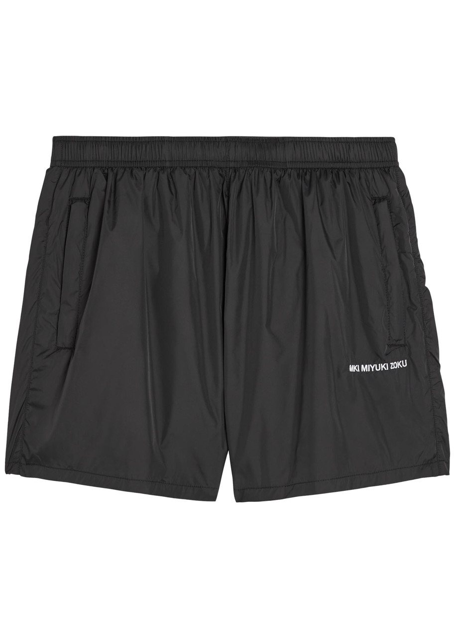 MKI MIYUKI ZOKU Logo-embroidered swim shorts | Harvey Nichols