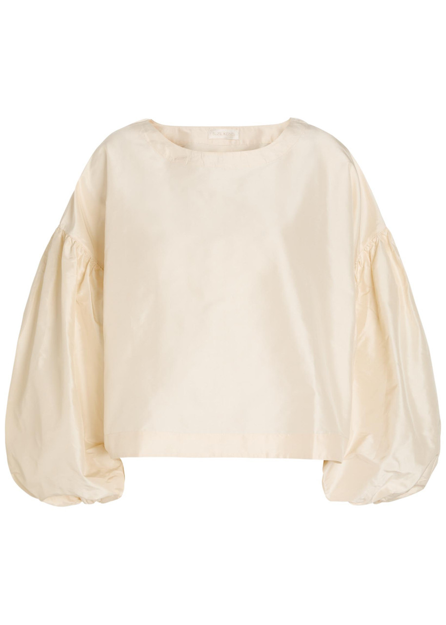 SUZIE KONDI Balon balloon-sleeve silk-taffeta top | Harvey Nichols