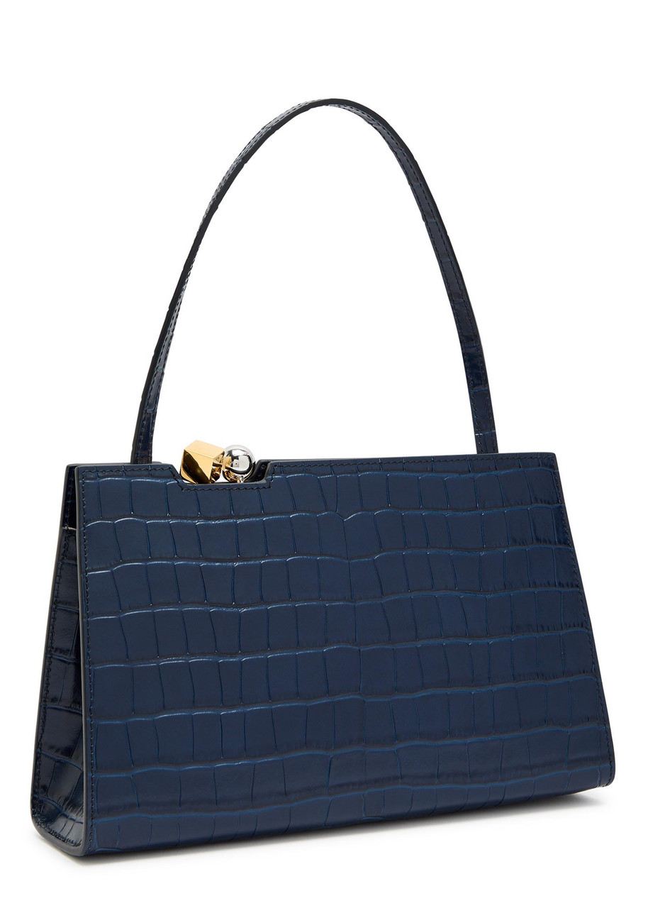 ココ JACQUEMUS Le Salon crocodile-effect leather shoulder bag | Harvey