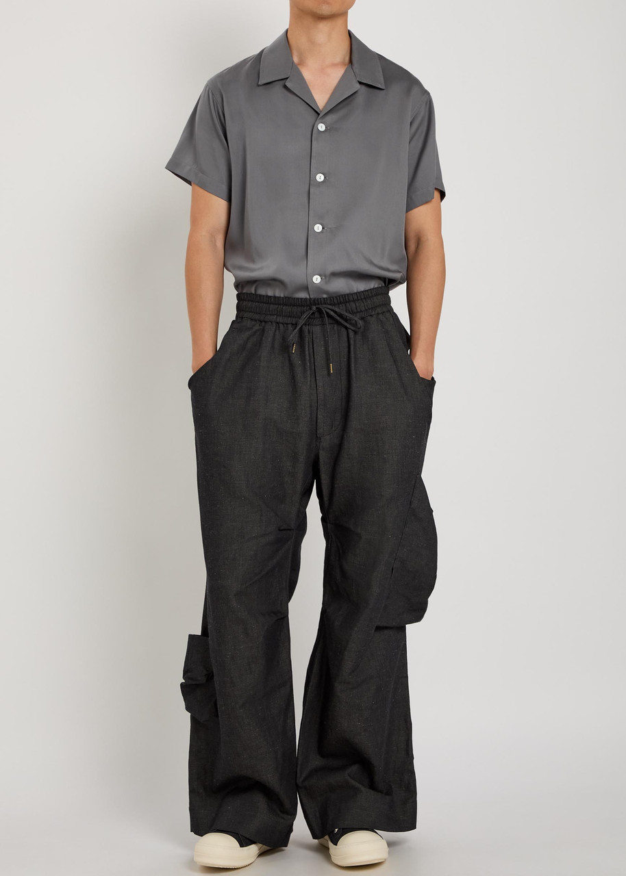 パンツ Vivienne Westwood 2000s Wide cargo pants VIVIENNE WESTWOOD Achilles draped wide-leg cotton-blend cargo