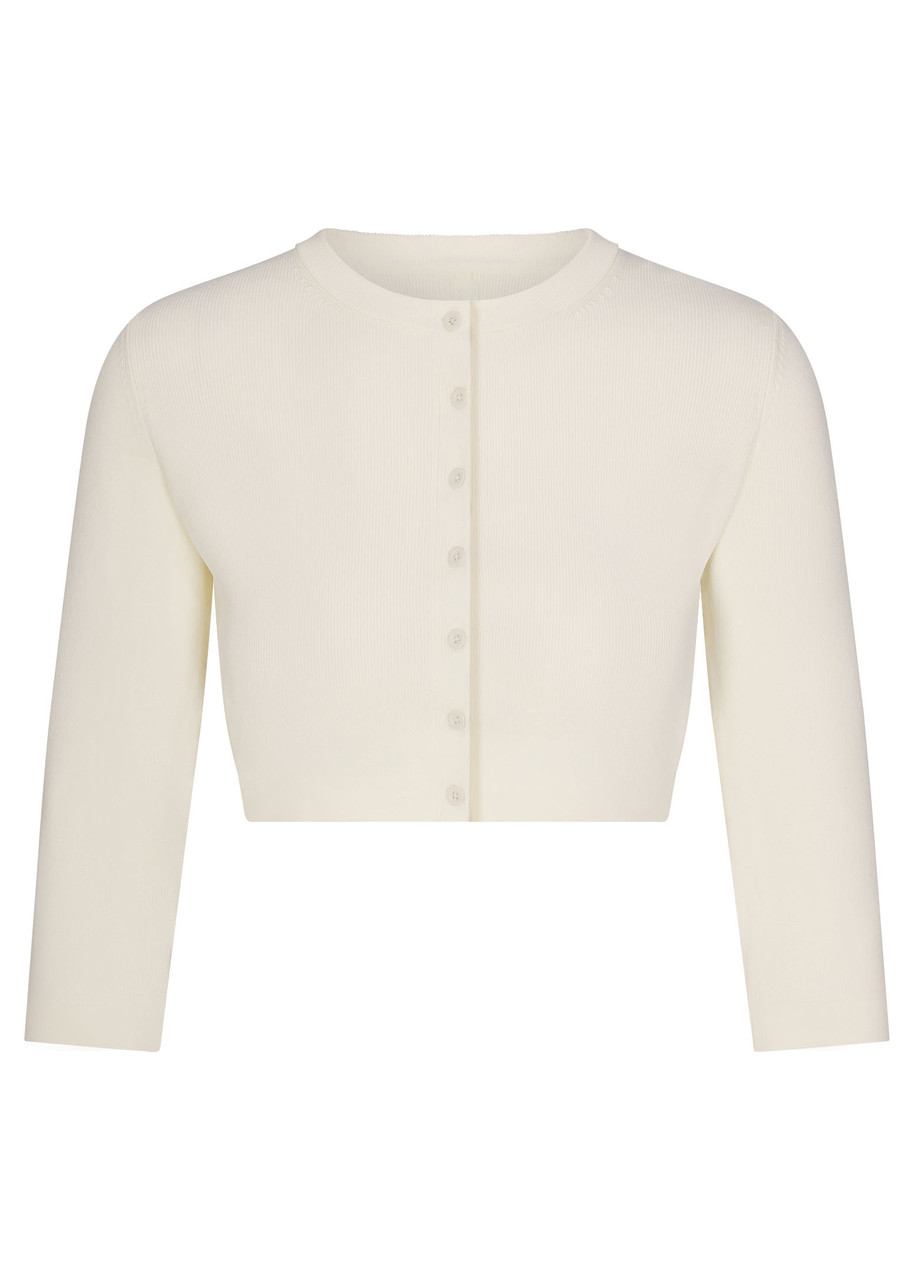 SKIMS Cropped knit cardigan | Harvey Nichols