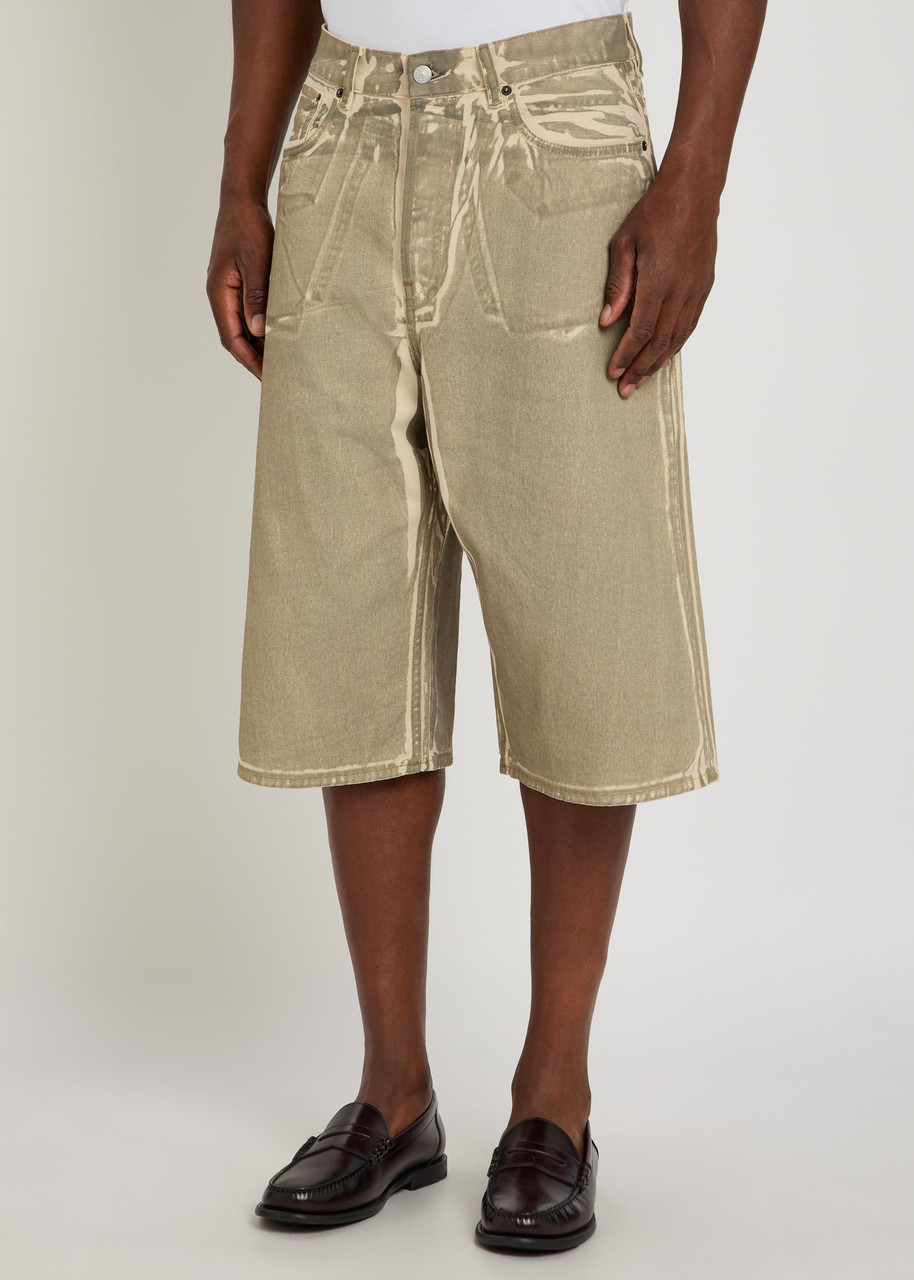 ACNE STUDIOS Two-tone denim shorts | Harvey Nichols