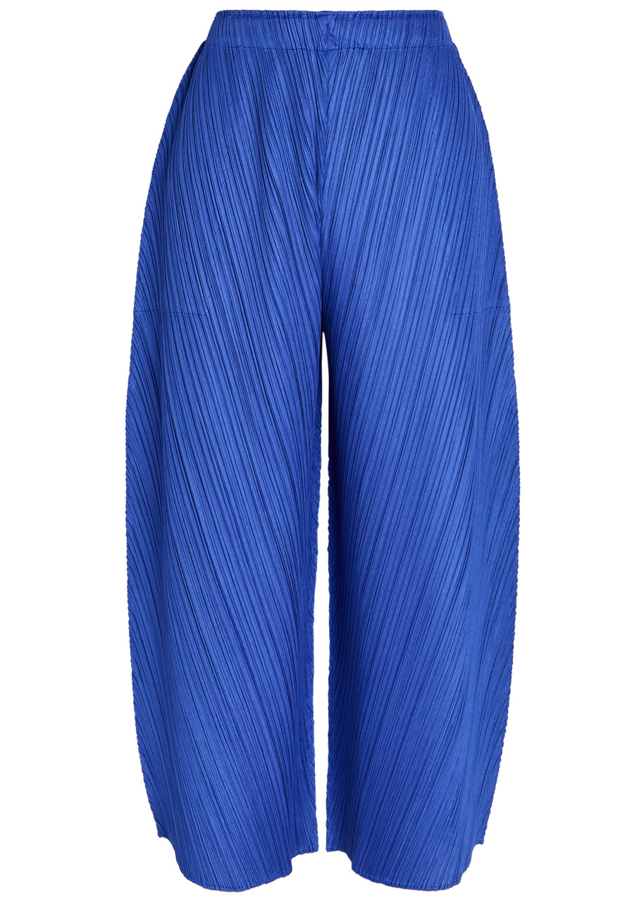 パンツ ISSEY MIYAKE PLEATS PLEASE ISSEY MIYAKE PLEATS PLEASE Pleated barrel-leg woven trousers