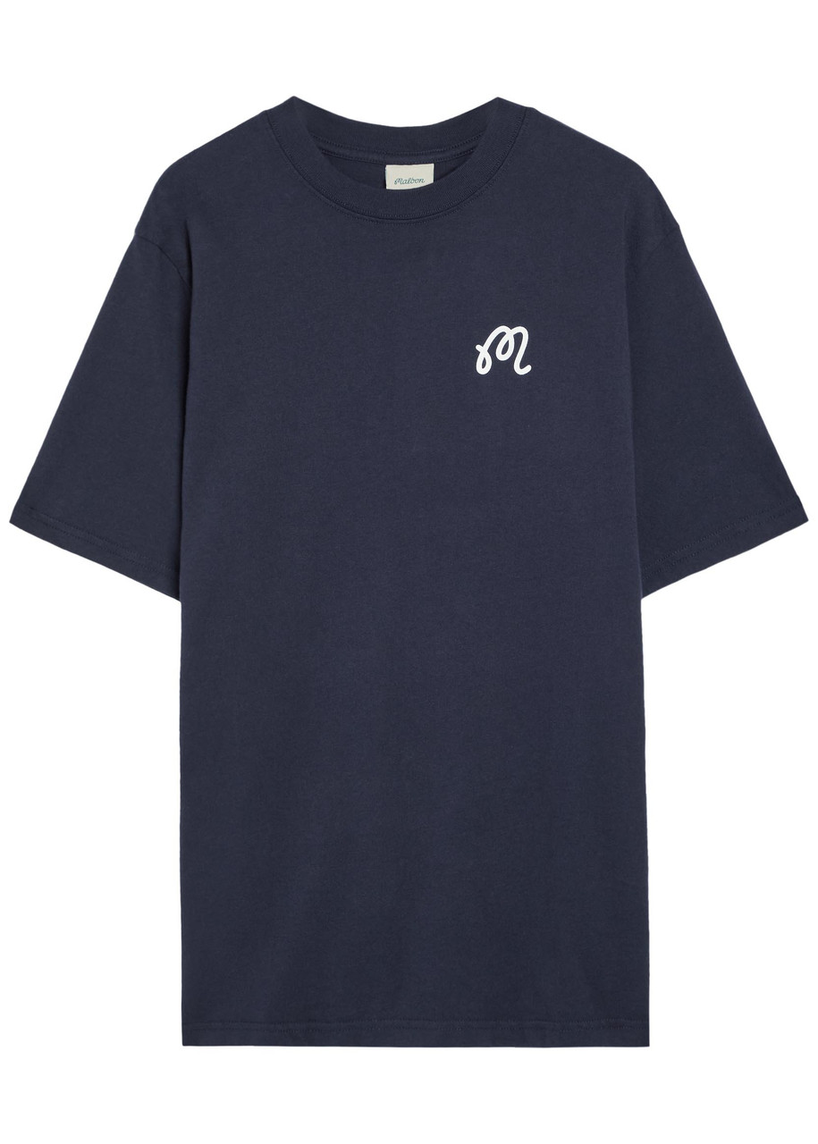 Malbon ネイビー Tシャツ MALBON Origin printed cotton T-shirt | Harvey Nichols