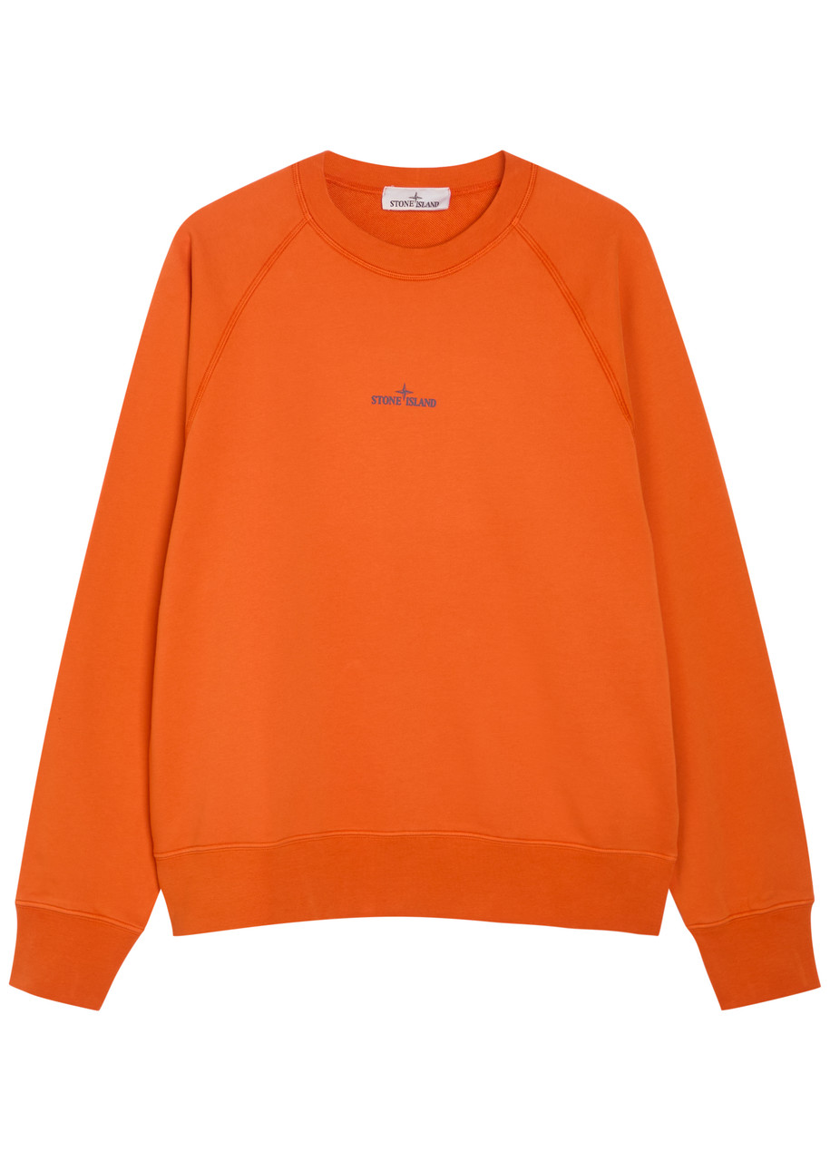 STONE  SWEATSHIRT オレンジ STONE ISLAND Printed cotton sweatshirt | Harvey Nichols