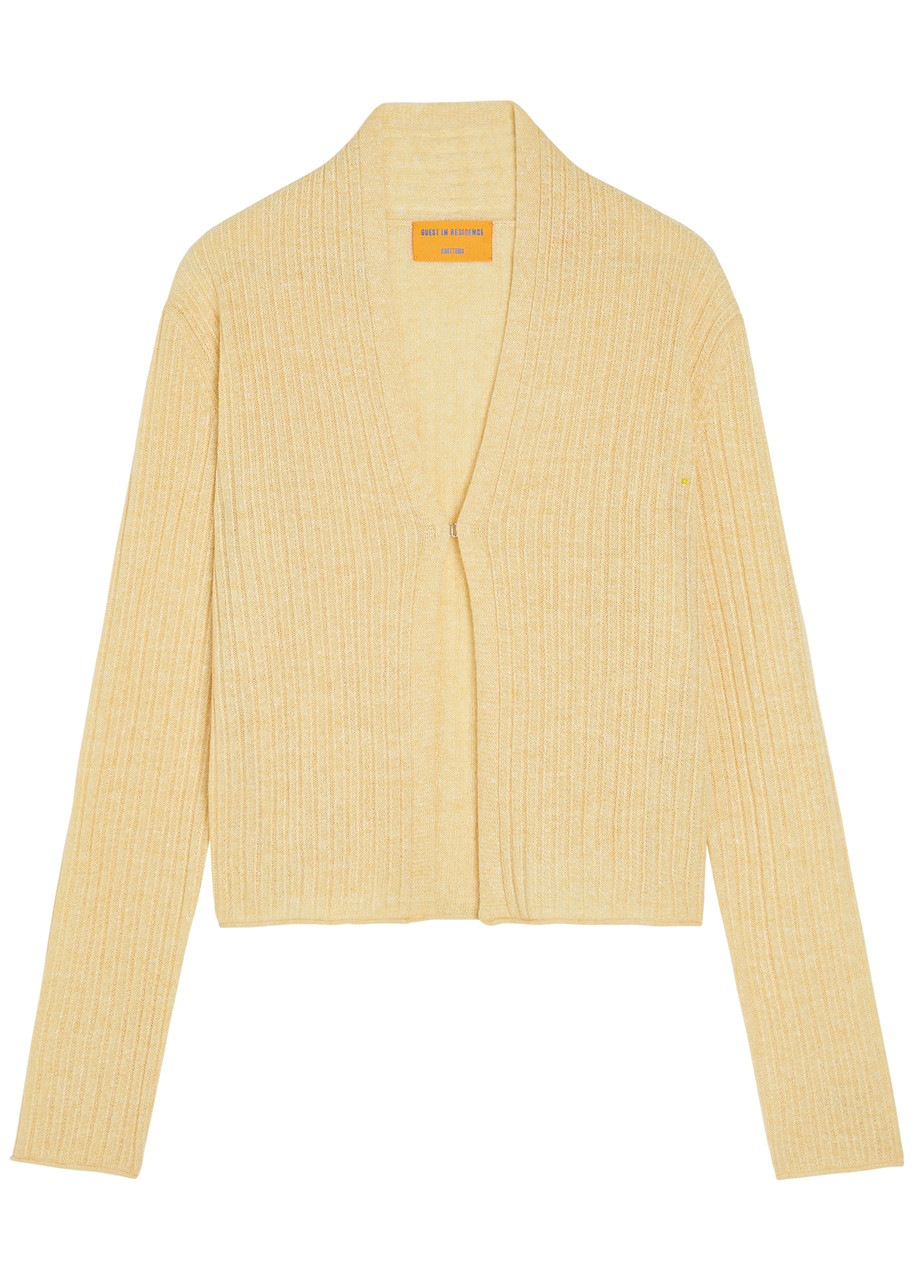 Guest In Residence Stealth ribbed cashmere and linen-blend