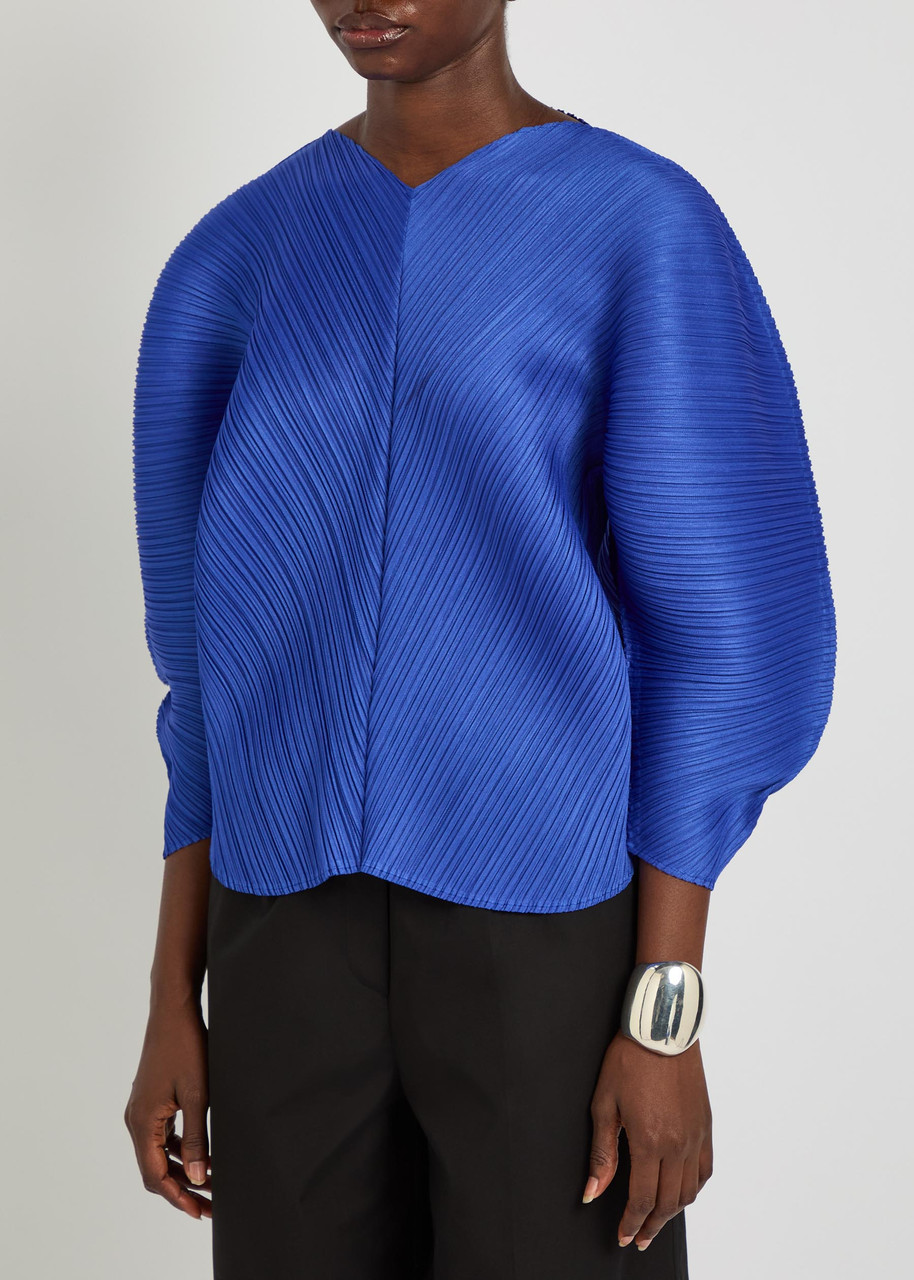 PLEATS PLEASE ISSEY MIYAKE Pleated sculpted woven top | Harvey Nichols