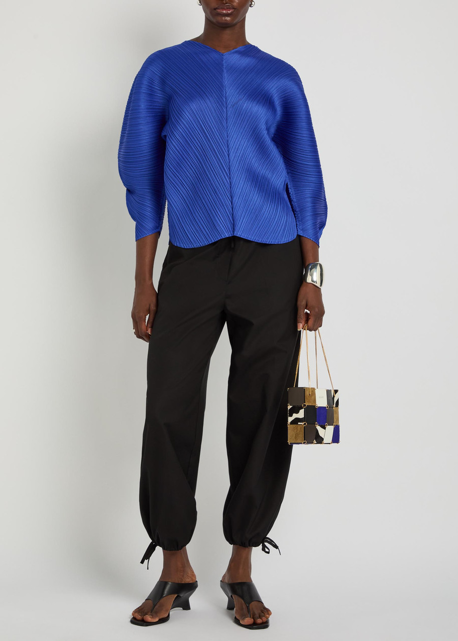 PLEATS PLEASE ISSEY MIYAKE Pleated sculpted woven top | Harvey Nichols