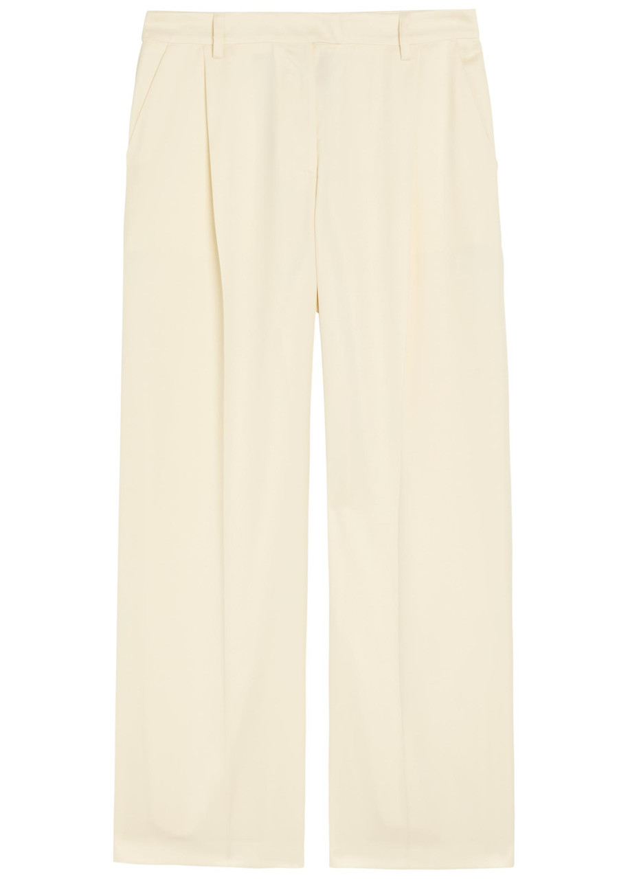 LA DOUBLE J Loose pleated wide-leg wool trousers | Harvey Nichols