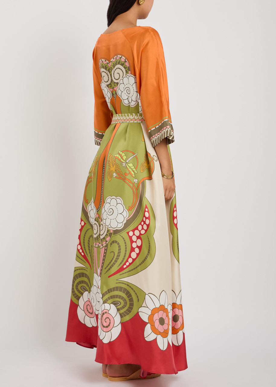 LA DOUBLE J Muumuu printed silk maxi dress | Harvey Nichols