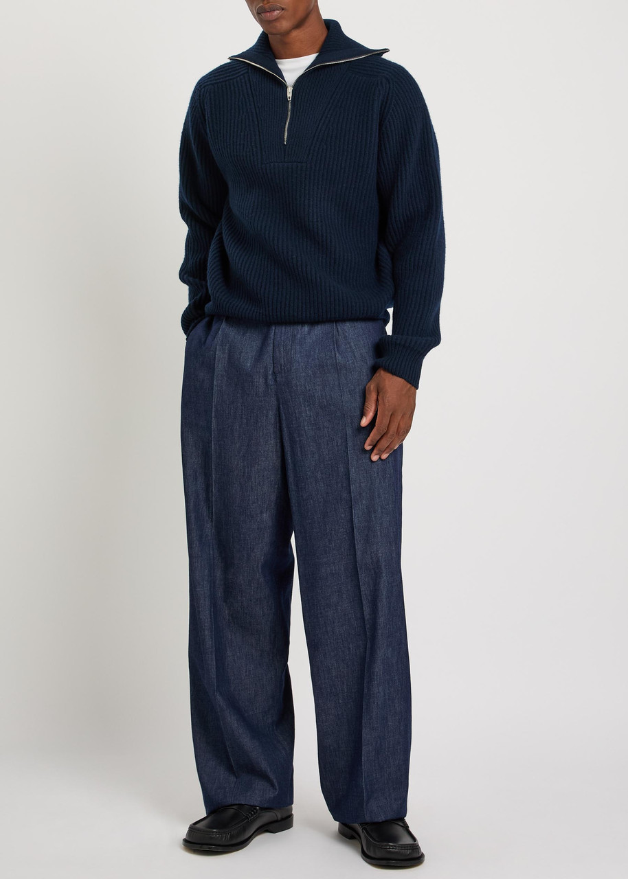JIL SANDER Straight-leg denim trousers | Harvey Nichols