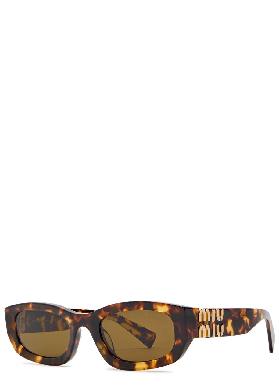 MIU MIU Glimpse rectangle-frame sunglasses | Harvey Nichols