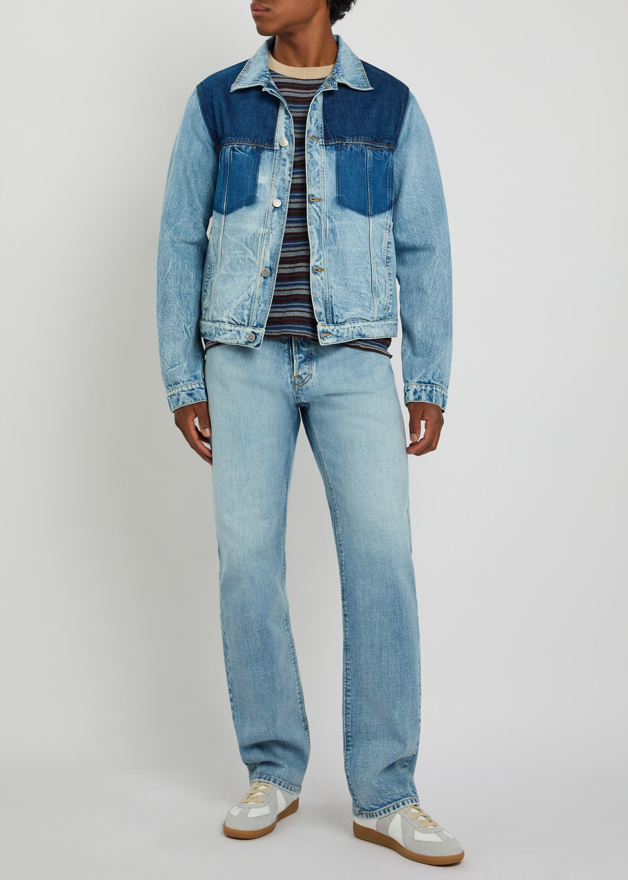 MAISON MARGIELA Washed denim trucker jacket | Harvey Nichols