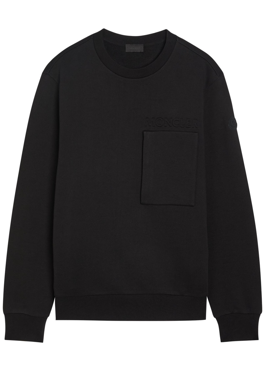 MONCLER Embossed-logo cotton sweatshirt | Harvey Nichols