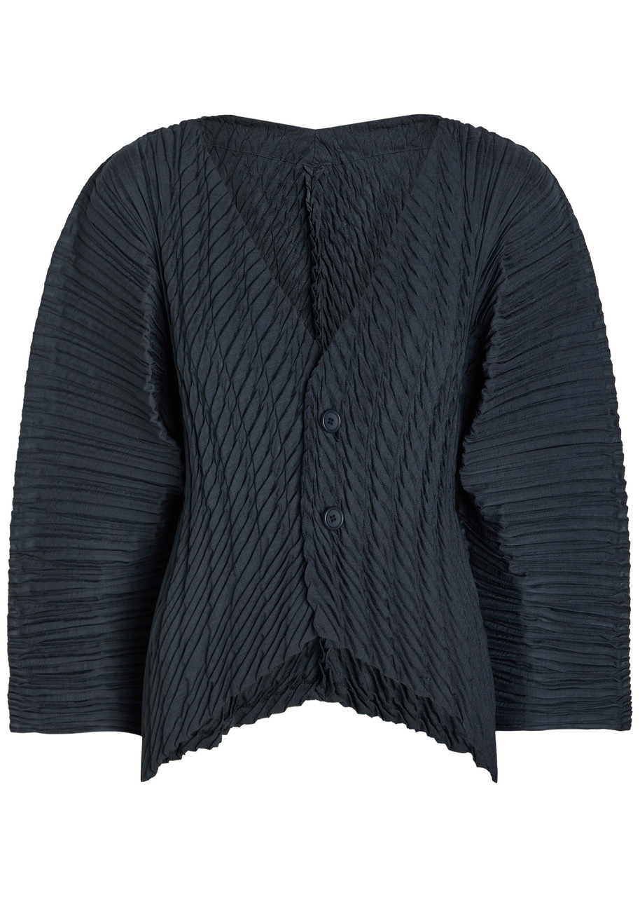 ISSEY MIYAKE Pleated woven cardigan | Harvey Nichols