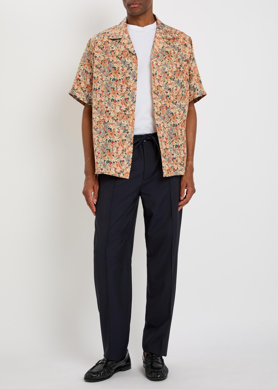 VALENTINO Floral-print silk-chiffon shirt | Harvey Nichols