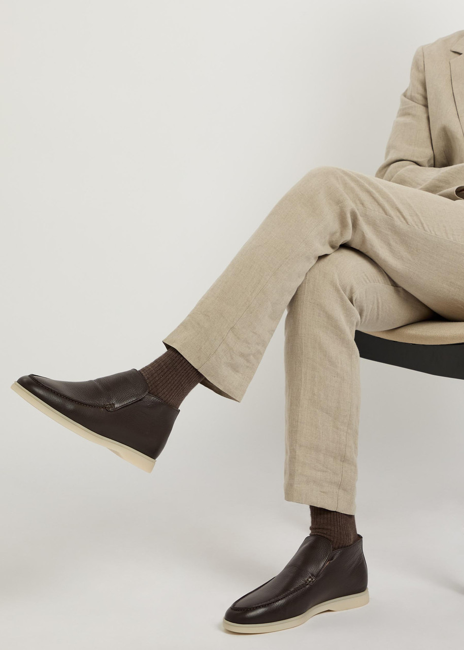 AURÉLIEN City grained leather loafers | Harvey Nichols