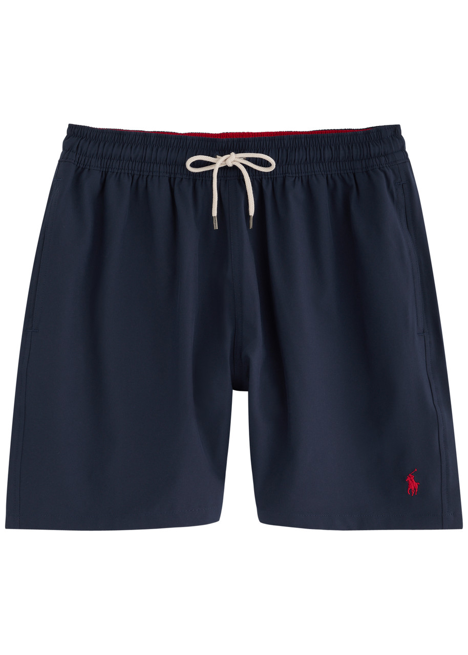 POLO RALPH LAUREN Logo-embroidered shell swim shorts | Harvey Nichols